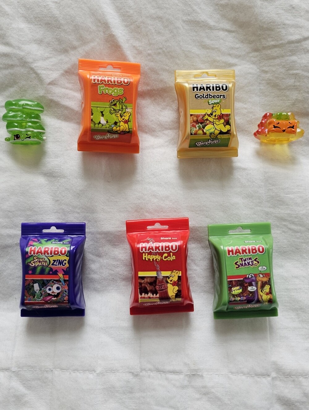 Shopkins Real Little Haribo Goldbears Sour, Frogs, Sour Spaghetti, Cola, Snakes